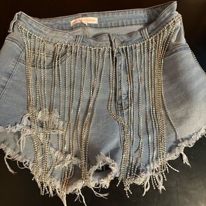 Rhinestone Thomas Runway Boutique Shorts